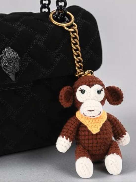 Kurt Geiger Accessories - Kurt Geiger crochet animal bag charm keychain